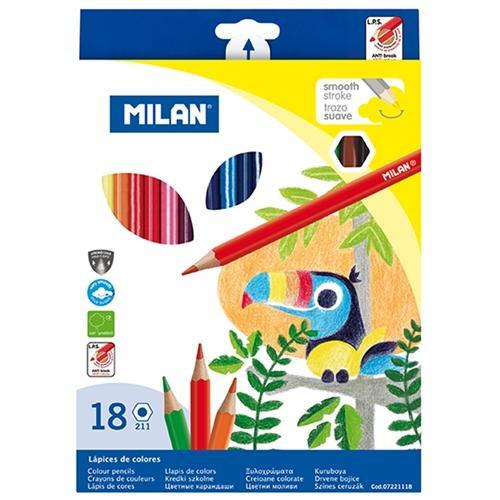 Milan Coloured Pencils 18 Pack