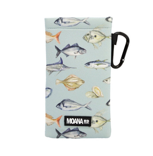 Moana Road Fishing Club Glasses Case with Lens Cloth