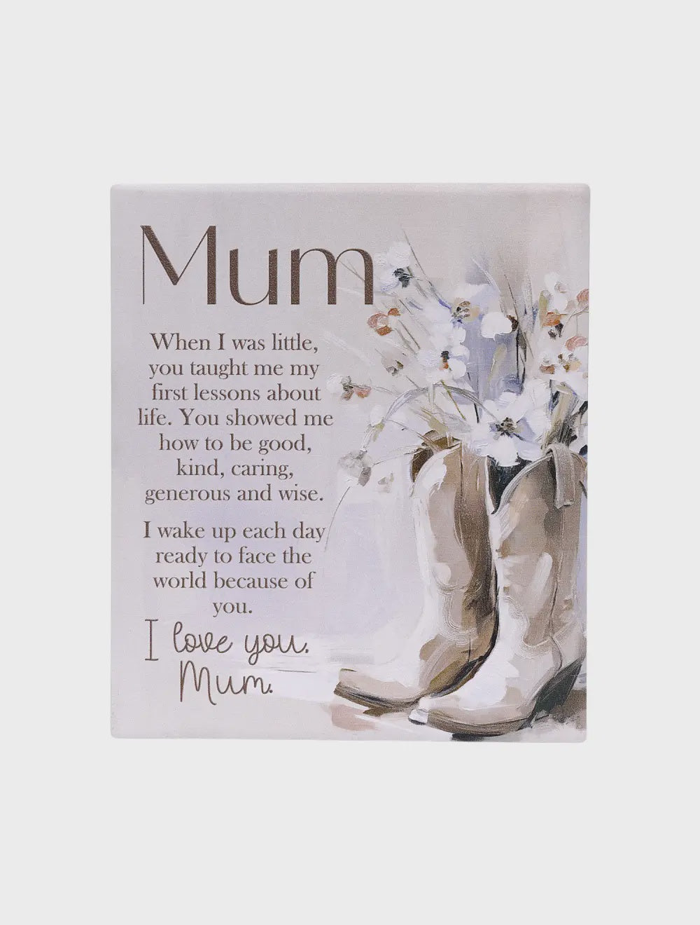 Saddle & Bloom Mum Verse