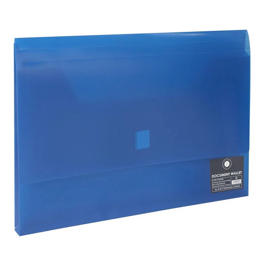 Wallet Document Velcro Blue