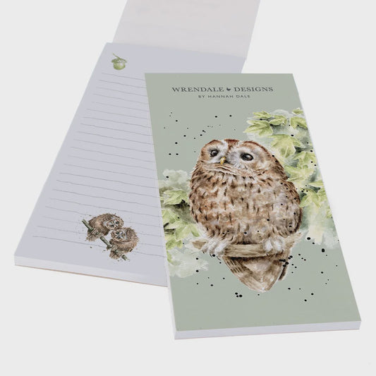 'Treetops' Owl Shopping List Pad