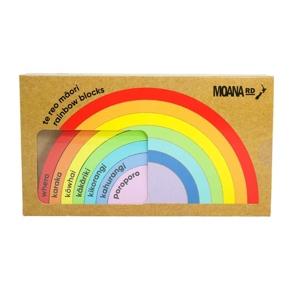 Rainbow Blocks Te Reo and English