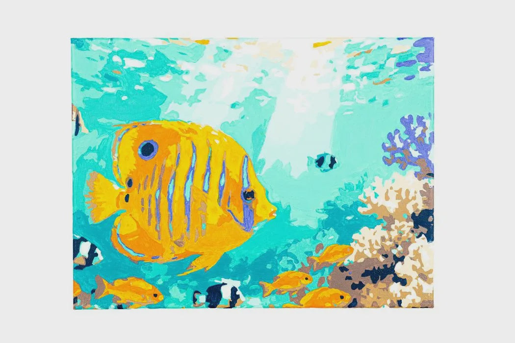 Byron Paint By Numbers Stretched Canvas 30x40cm-Reef