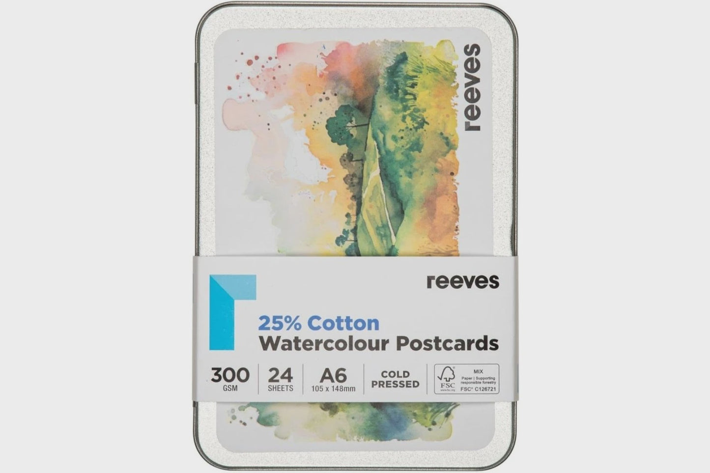 Reeves Watercolour Postcards 300gm A6 24 sheets