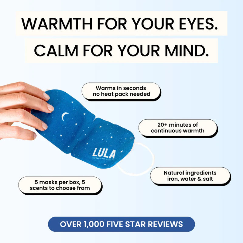 Lula Lavender Self-Warming Eye Mask 5pc