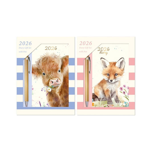 2026 Slimline Week To View Diary and Pen Gift Boxed