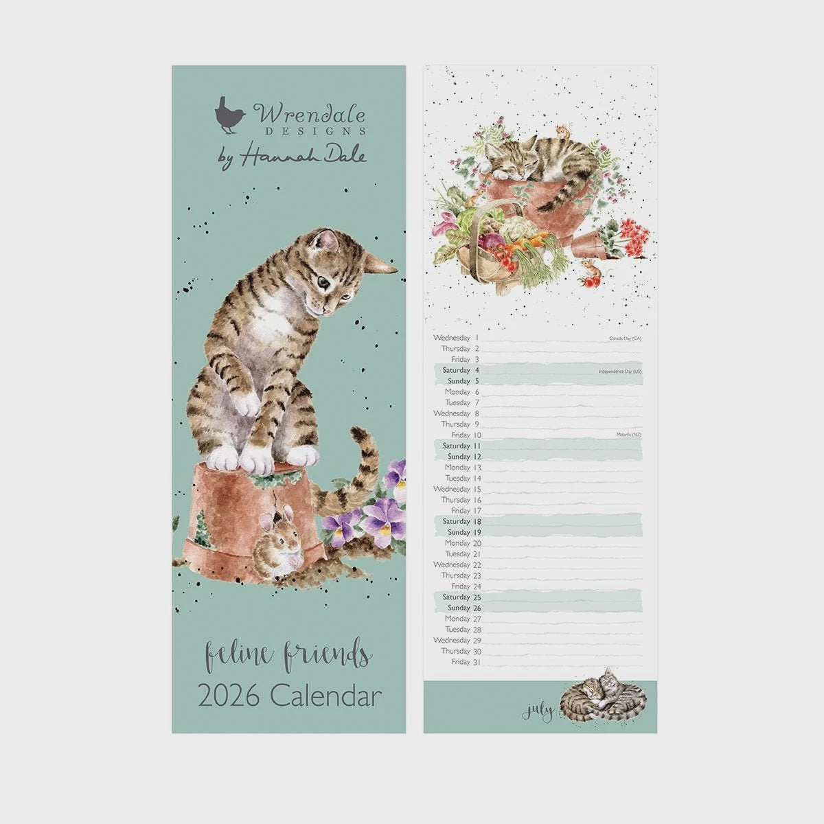 Wrendale Designs Feline Friends 2026 Calendar Gifts for Cat Lovers Home Decor