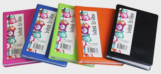 2026 Diary Pocket 70x104mm Week to View Orange Last Diary Company D104OR