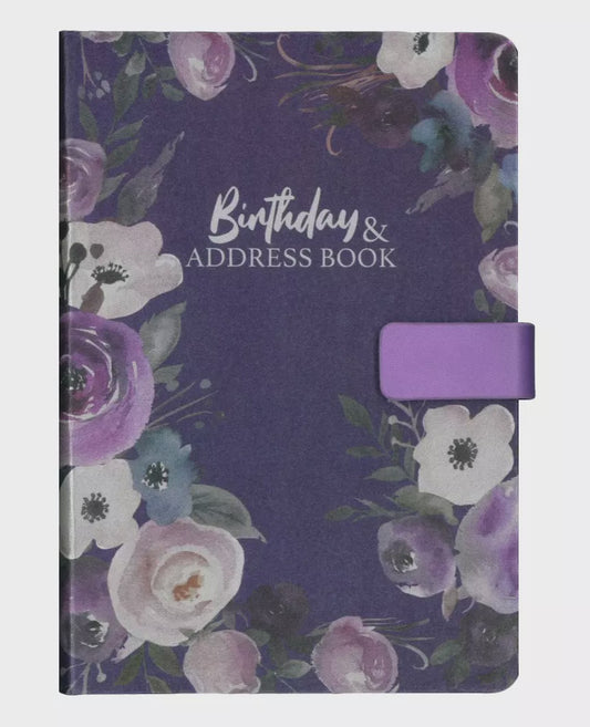 Birthday and Address Book Purple