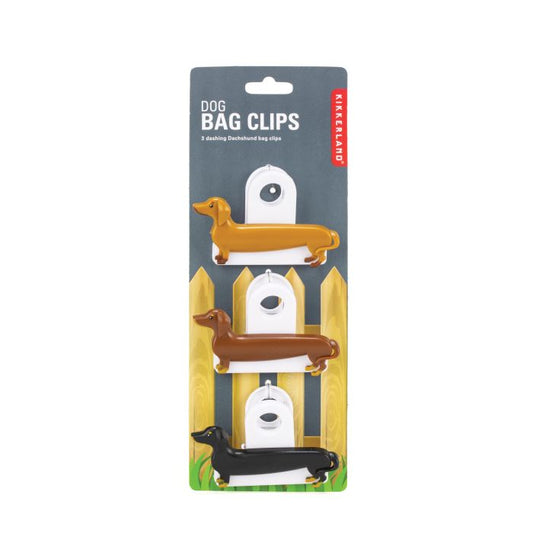 Sausage Dog Bag Clips x3 Pack