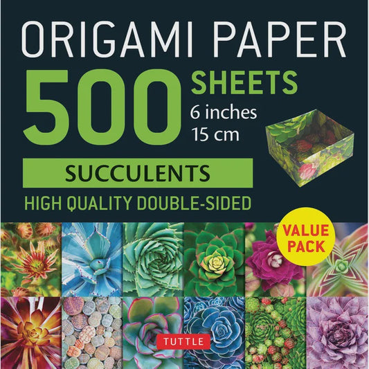 Origami Paper Succulents 500 Sheet 6''X6