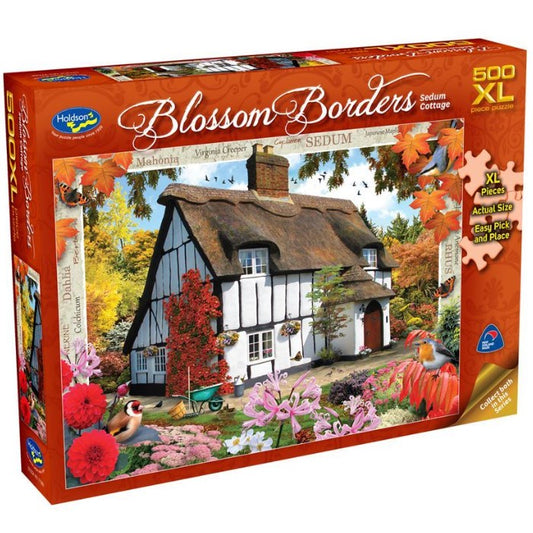 Holdson Puzzle 500pc XL - Blossom Borders Sedum Cottage