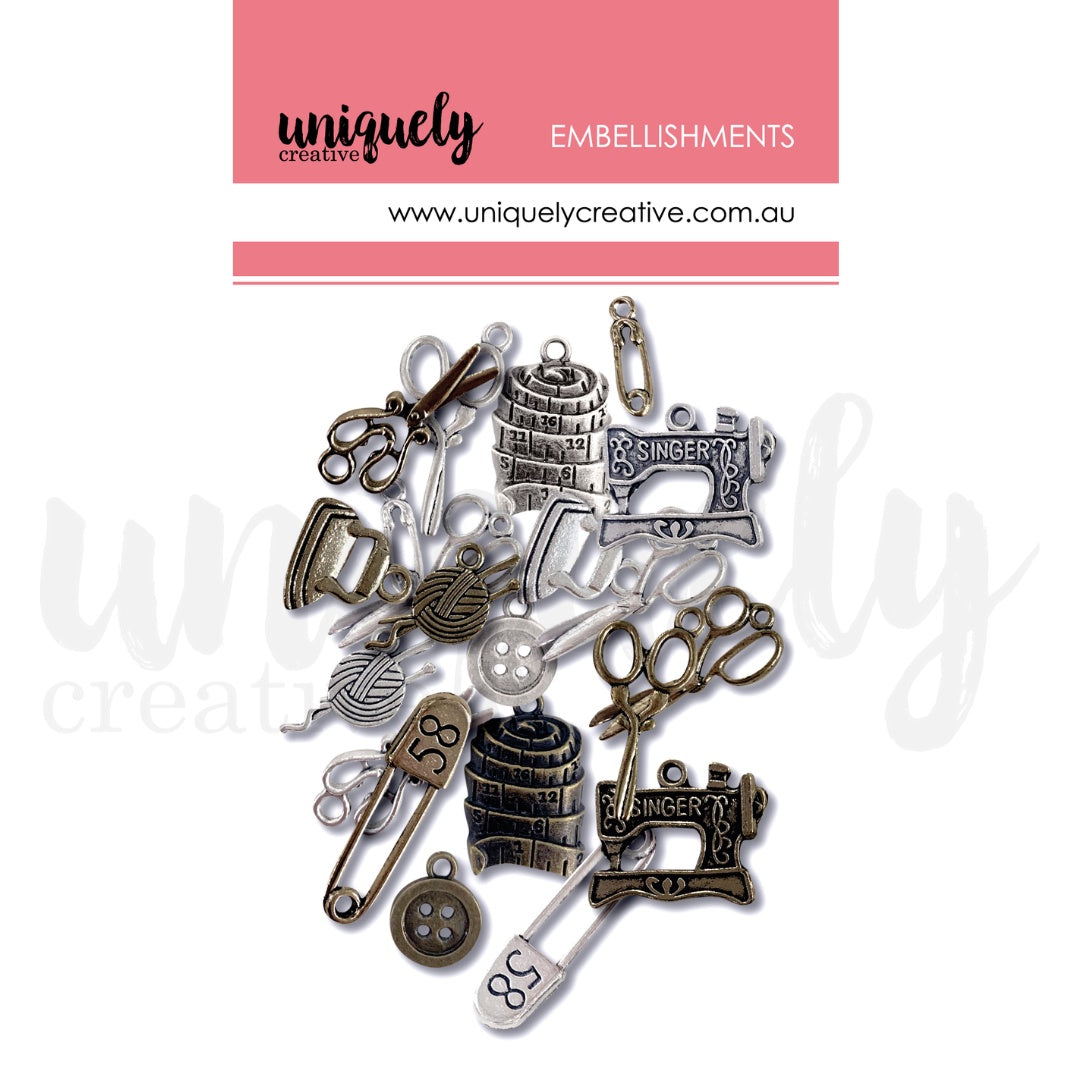 Metal Assorted Embellishments Sewing Tools