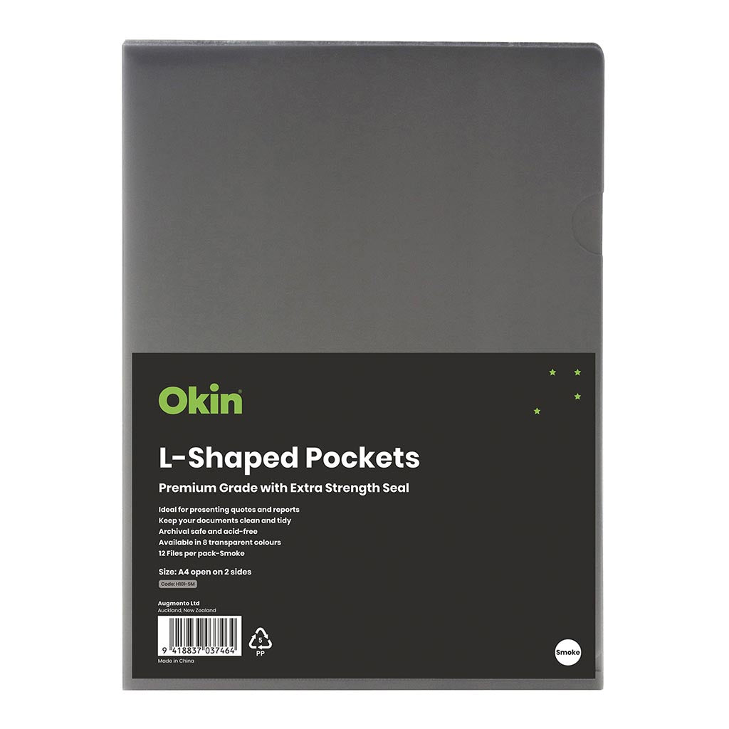 L shaped Pockets 12pk Smoke