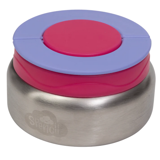 Spencil Hot Stuff Insulated Food Jar 300ml - Fuchsia/Periwinkle