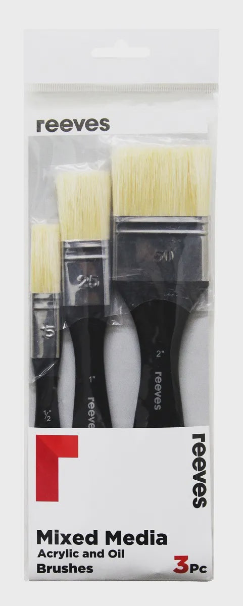 Reeves Mixed Media Spalter Brush set 3 Pc