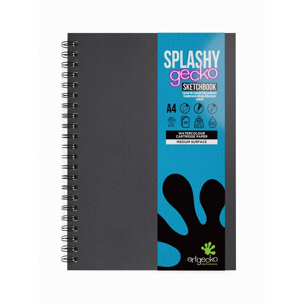 Artgecko Splashy Sketchbook A4  300gsm 20Page
