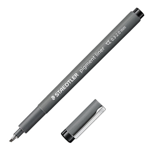 Staedtler Pigment Liner Calligraphy 0.3-2.0 black