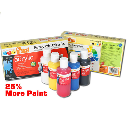 Fas Student acrylic Primary set 5 x 100ml