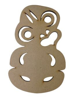 M.D.F 3mm Tiki  Width 90mm x Height 140mm