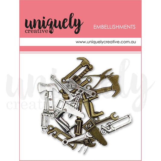 Metal assorted Embellishments Tiny Tools