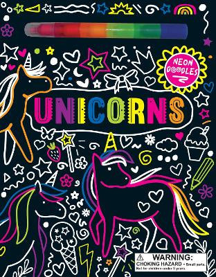 Neon Doodles Unicorns