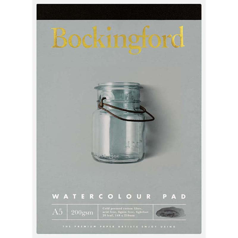 Bockingford A5 W/Col Pad 10 Leaf 200Gsm