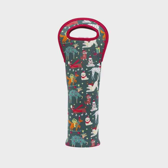Christmas Dogs Wine Cooler