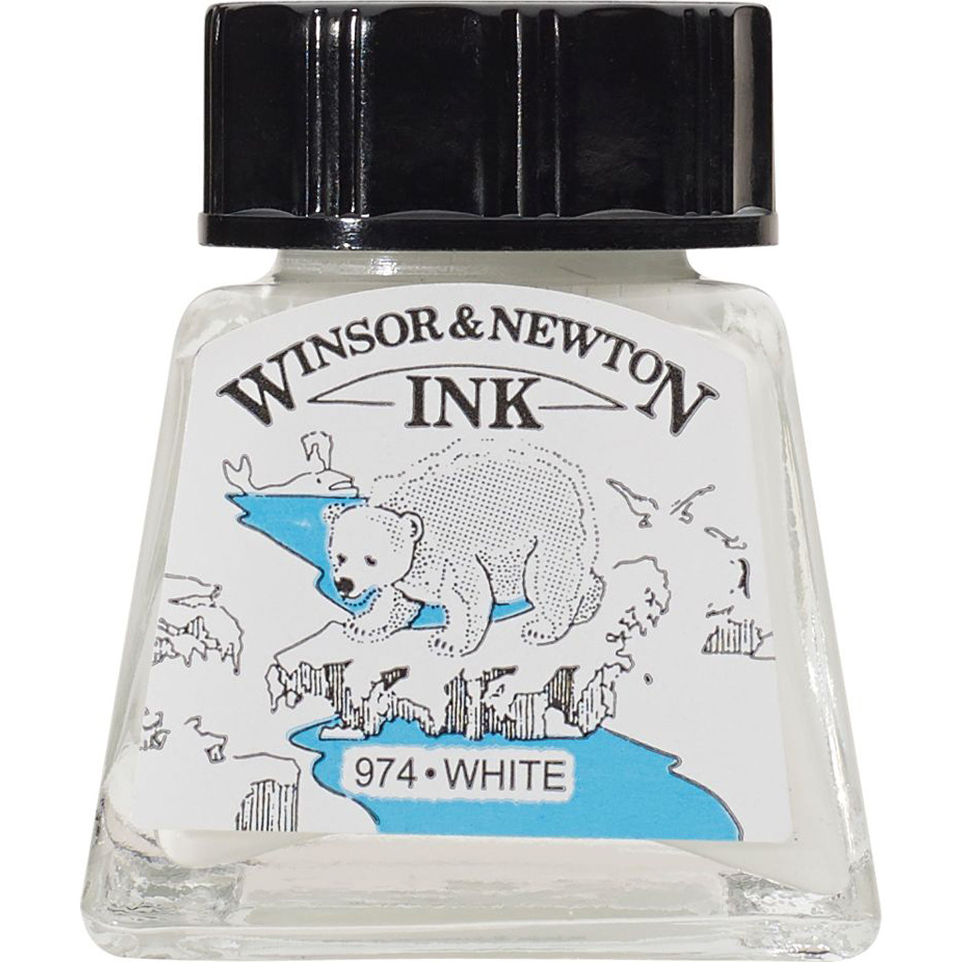 Winsor & Newton Fast-drying, Water Resistant Transparent  Drawing Ink 14ml Apple Green