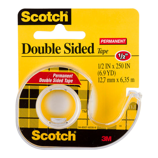 Scotch Double Sided Tape Dispenser 136 12.7mm x 6.35m