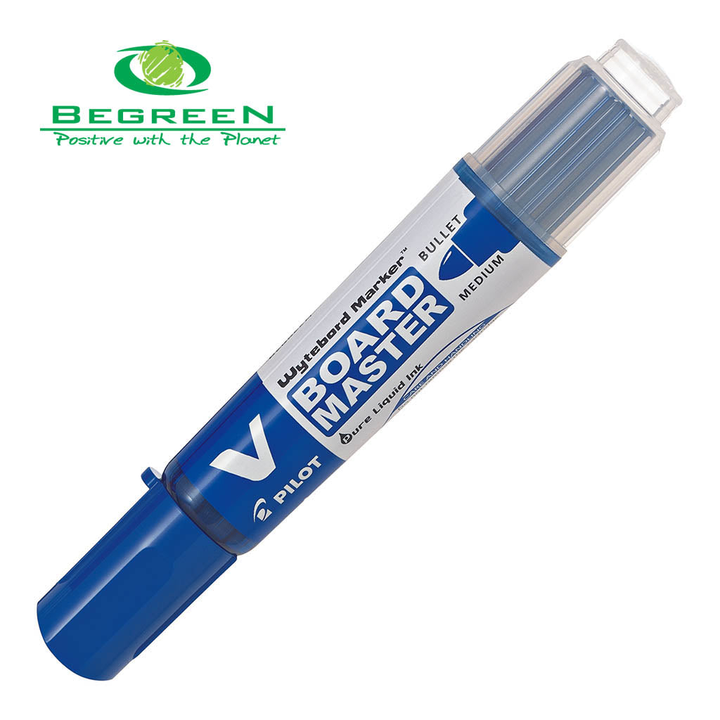 Pilot BeGreen V Board Whiteboard Marker Bullet Blue (WBMA-VBM-M-L-BG)