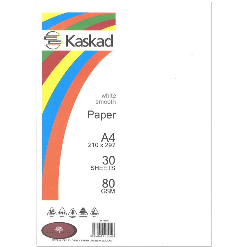 Kaskad A4 Coloured Paper 80gsm 30 Pack