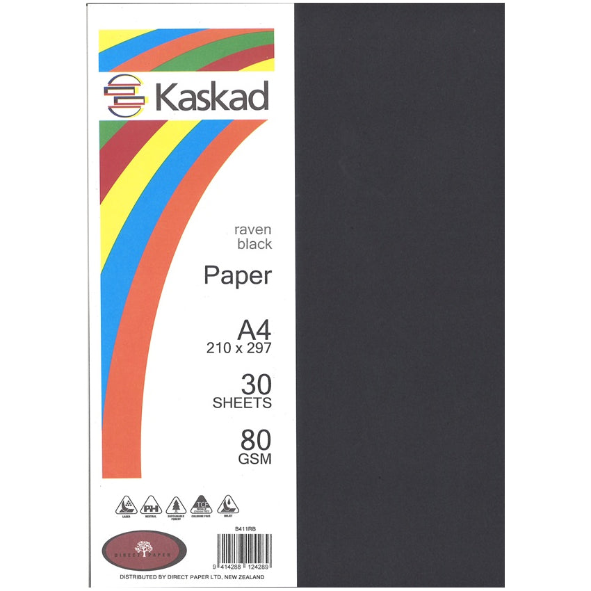 Kaskad A4 Coloured Paper 80gsm 30 Pack