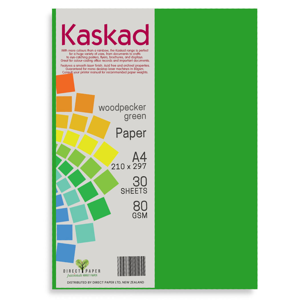 Kaskad A4 Coloured Paper 80gsm 30 Pack