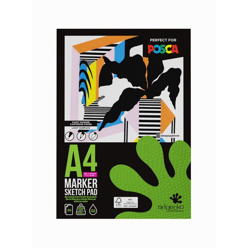 Artgecko Pro Marker Paper Pad 250gsm 30 Sheets
