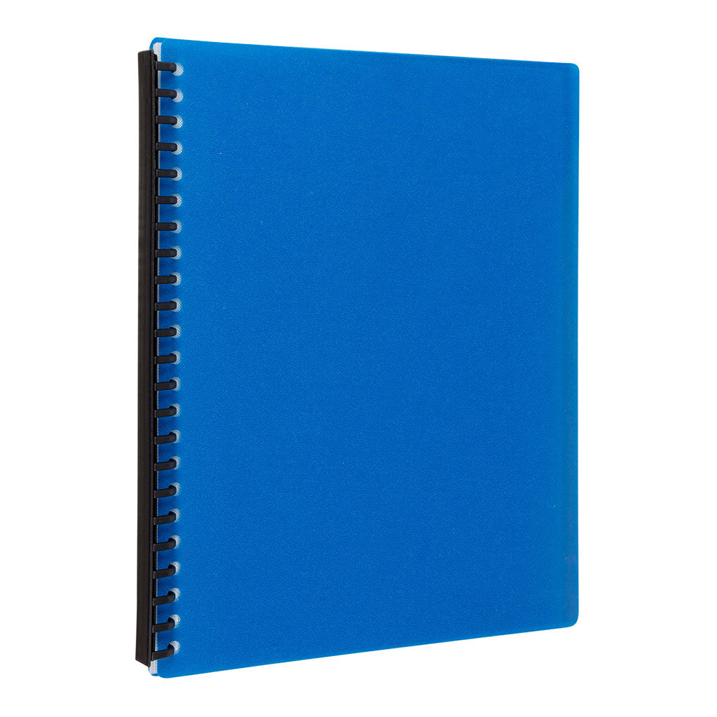 Icon Refillable Display Book A4 20 Pocket Blue