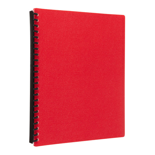 Icon Refillable Display Book A4 20 Pocket Red