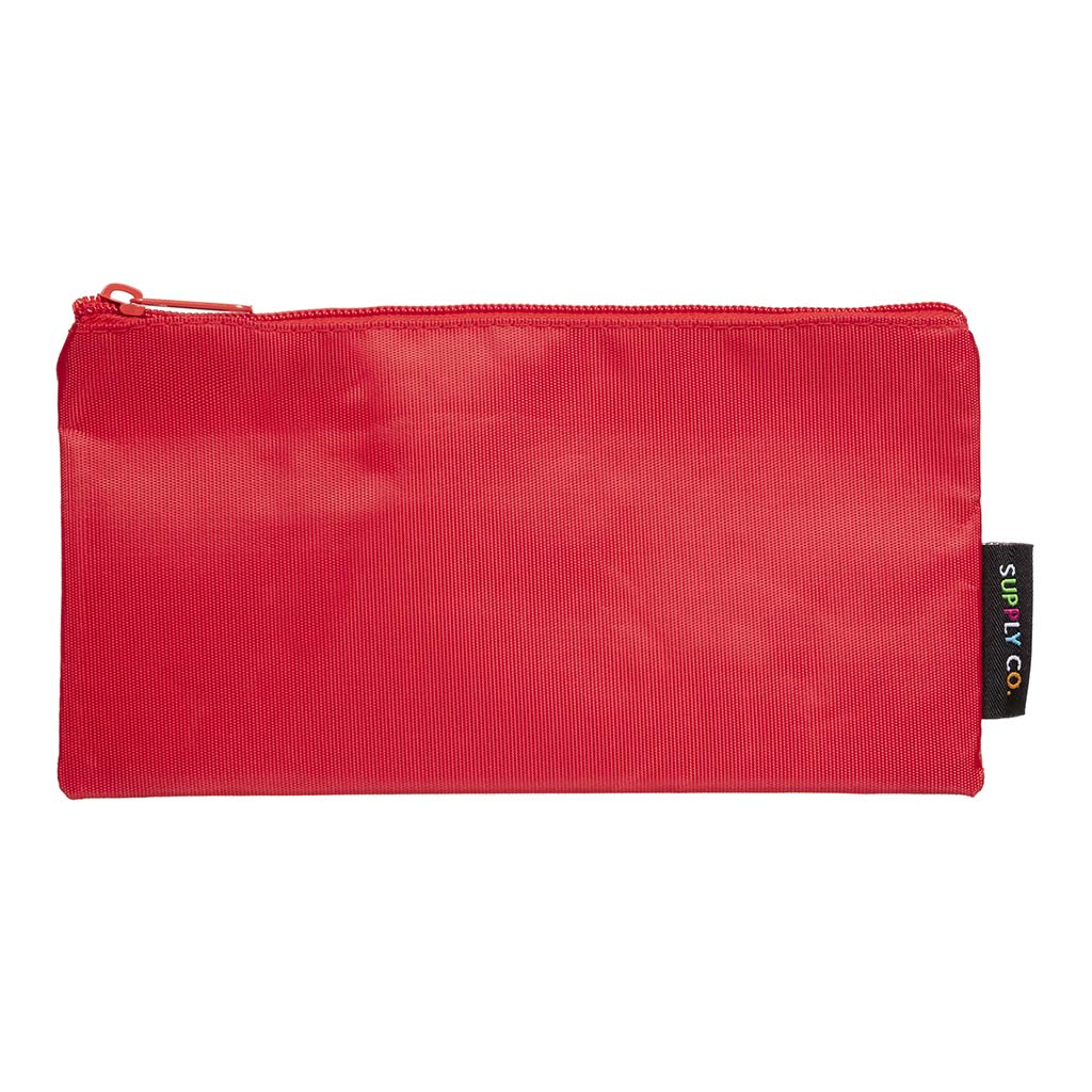 Supply Co Pencil Case Flat Red 21x11cm