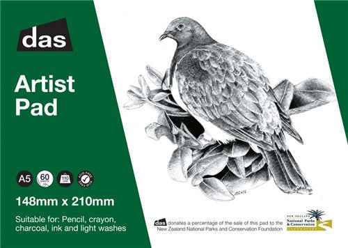 Das Sketch Paper Pad Wood Pigeon 110gsm 60 Sheets